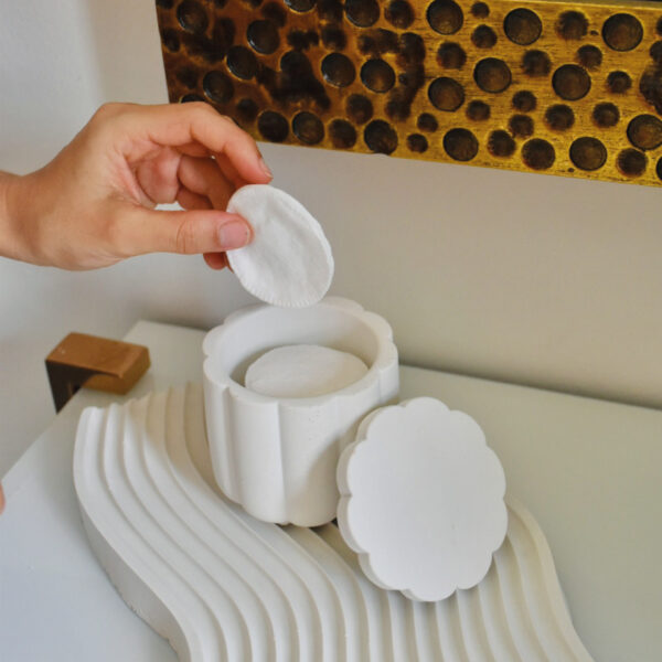Pot flor con tapa