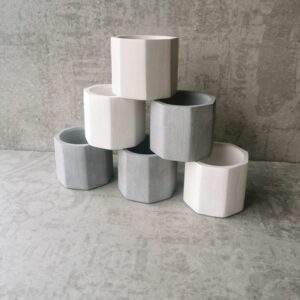 Minipots hexagonales  Set (3)